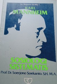 Image of Karl Mannhelm Sosiologi Sistematis