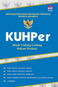 KUHPer: KITAB UNDANG UNDANG HUKUM PERADATA