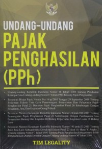 UNDANG UNDANG PENGHASILAN ( PPh )