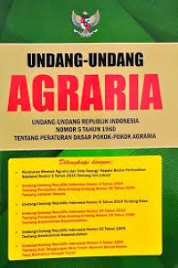 UNDANG-UNDANG AGRARIA